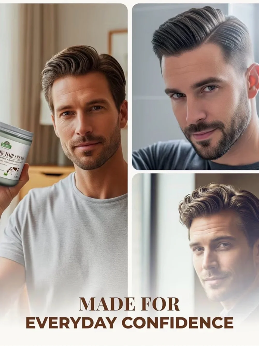 Spanish Garden Beef Tallow Hair Cream – Organic Moisturizing & Styling Balm‎ 8oz